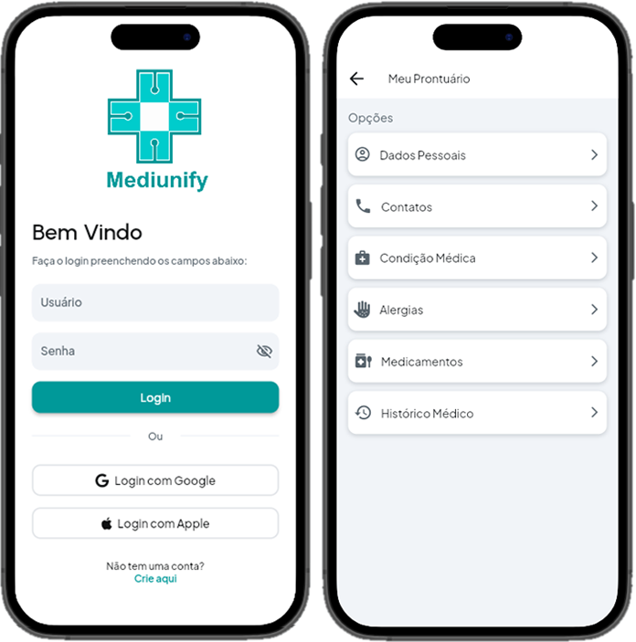 Aplicativo Mediunify Care